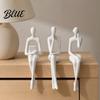 Sculpture d'Art Minimaliste 3 Pièces/Ensemble Figurines Humaines Abstraites Sculpture Moderne Imprimée en 3D