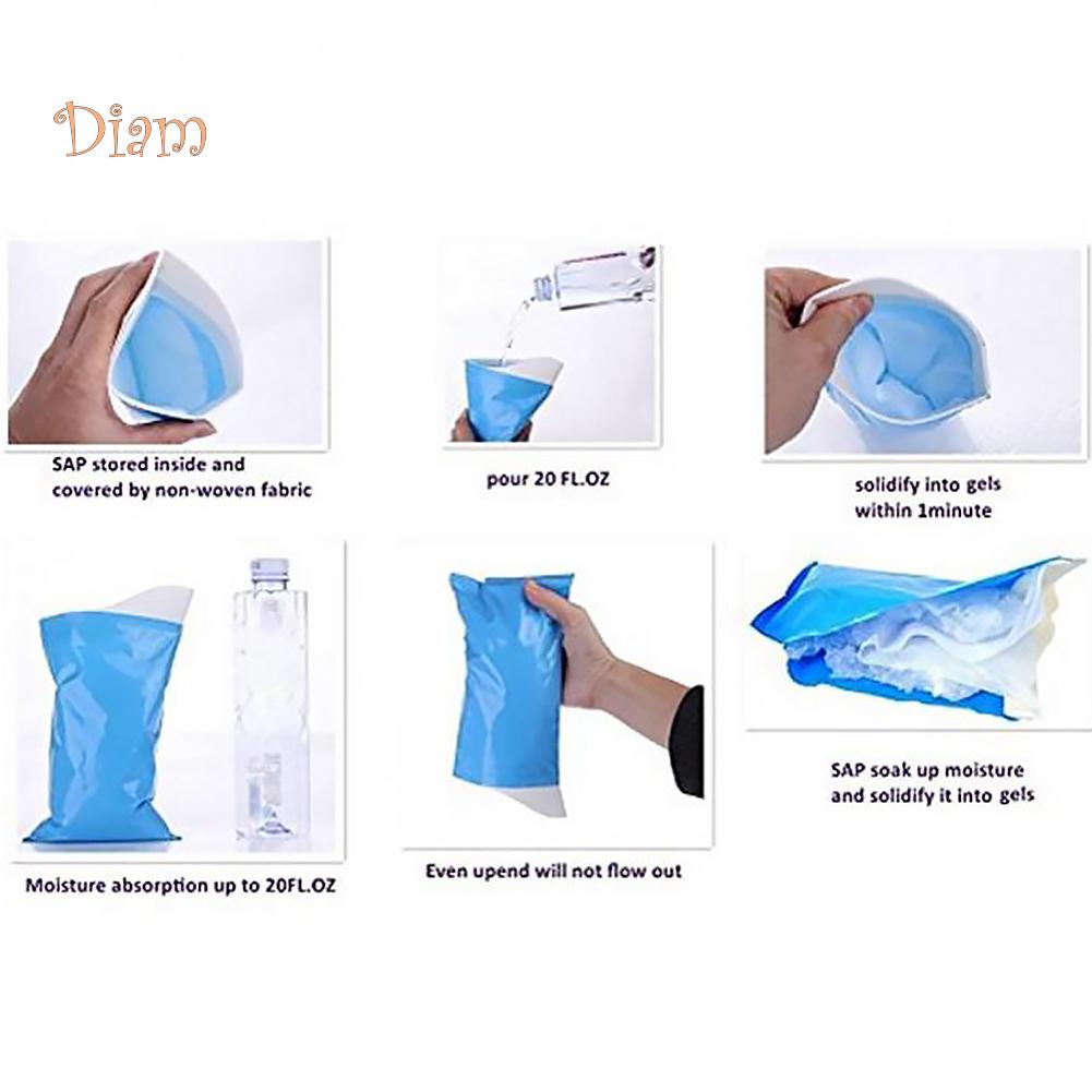 Super Tienda de Belleza 12 Piezas Hombres Mujeres Niños Viaje al Aire Libre Bolsa Desechable para Orina Inodoro Urinario Bolsa para Orinar