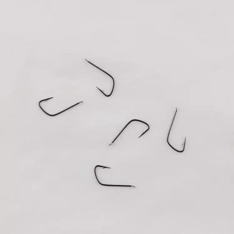 Competition Wolf Fang Barbed/Barbless Black Fishing Hooks for Carp & Crucian