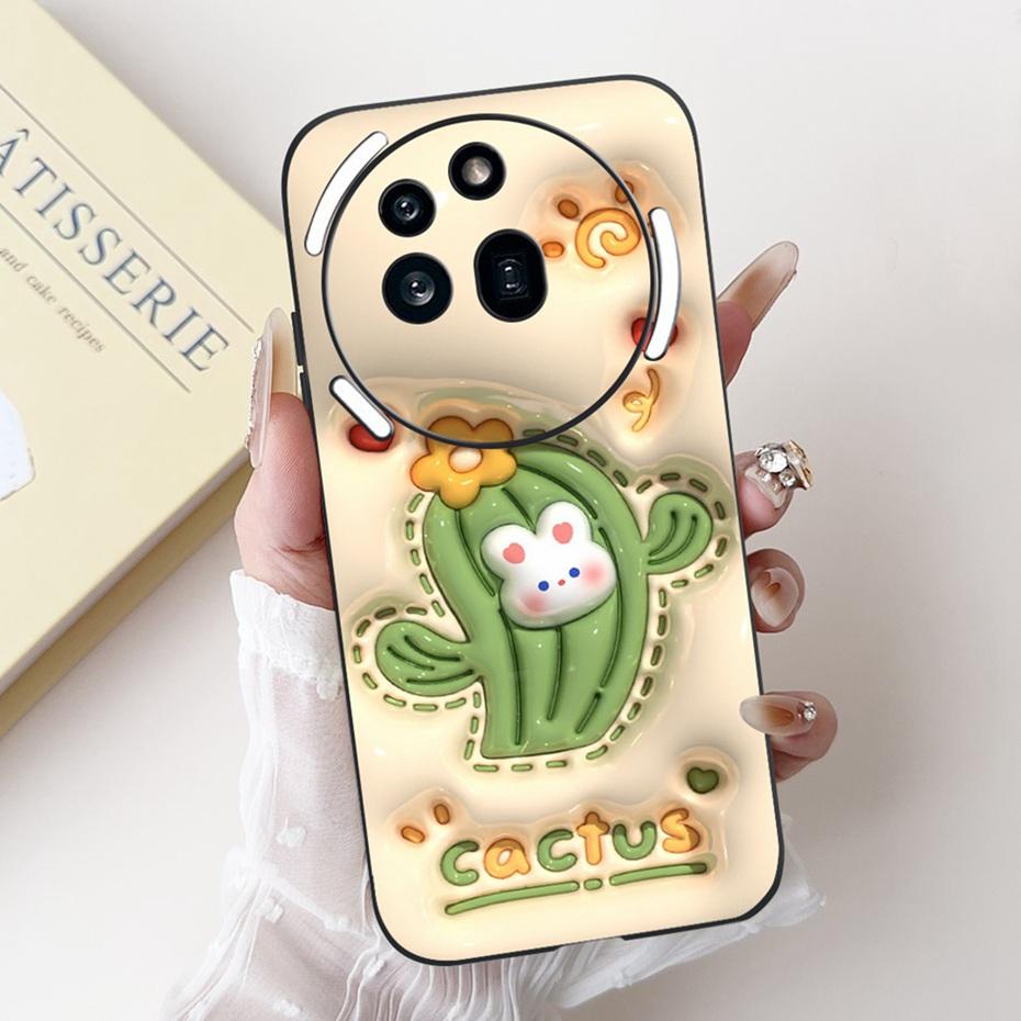 Fashion Design Phone Case For Nothing Phone (3a) Pro Phone3a Black Silicone Soft Cover For NothingPhone 3a 3 a Pro Cases Bumper