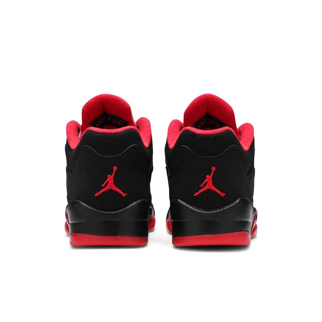 Air Jordan 5 Retro Low BG 'Alternate 90' (Unisex) Black / Gym Red / Metallic Kids' Basketball Shoes 314338 001