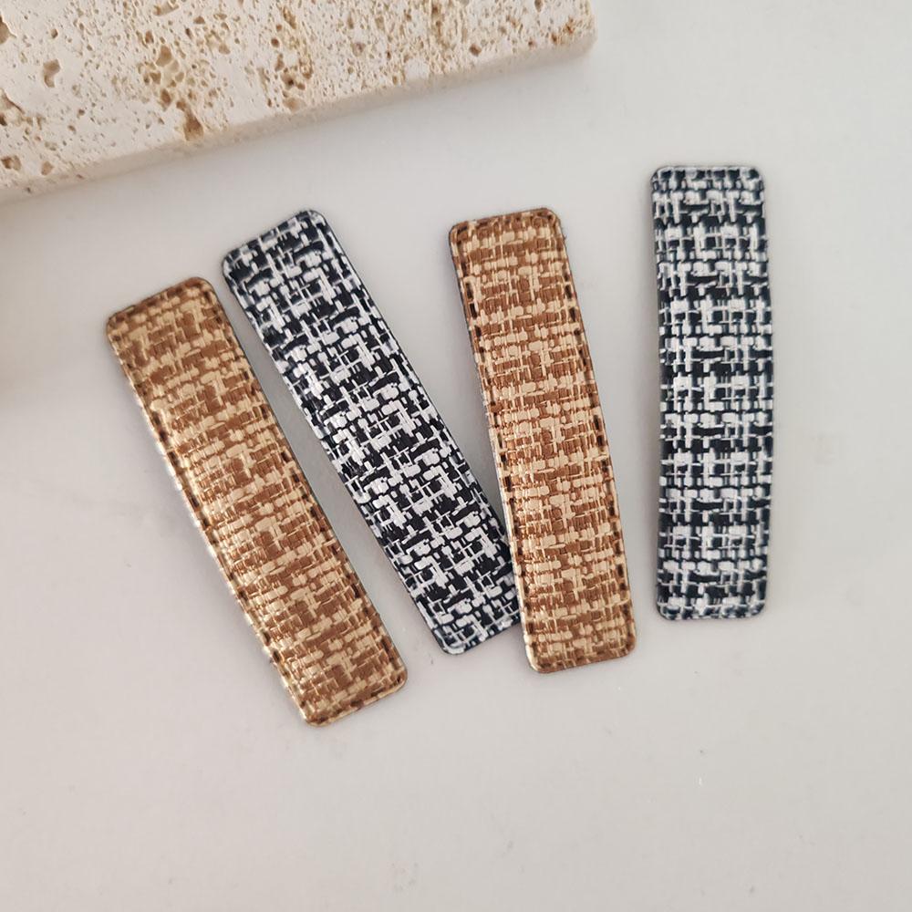 

4PC Korean Style Advanced Fabric Covered BB Hairpin Hair Side Clips Simple Hairgrip for Girls Women Vintage Hair Clips Accessory