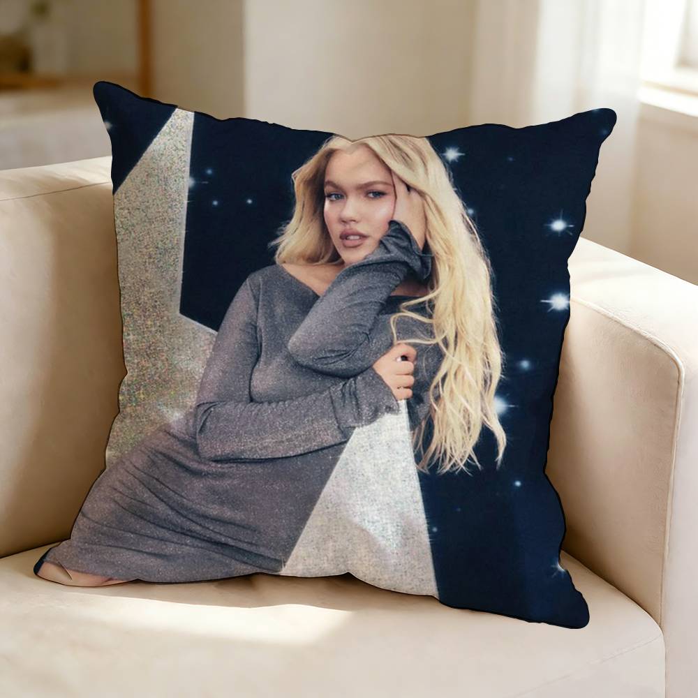 Pop singer F-Freya S-Skye Square Double-Sided printed Pillow Case Bedroom Bedside Pillow Sofa Cushion Cover