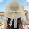 Summer Straw Hat With Wide Brim For Women Sunshade And Casual Outdoor Wear