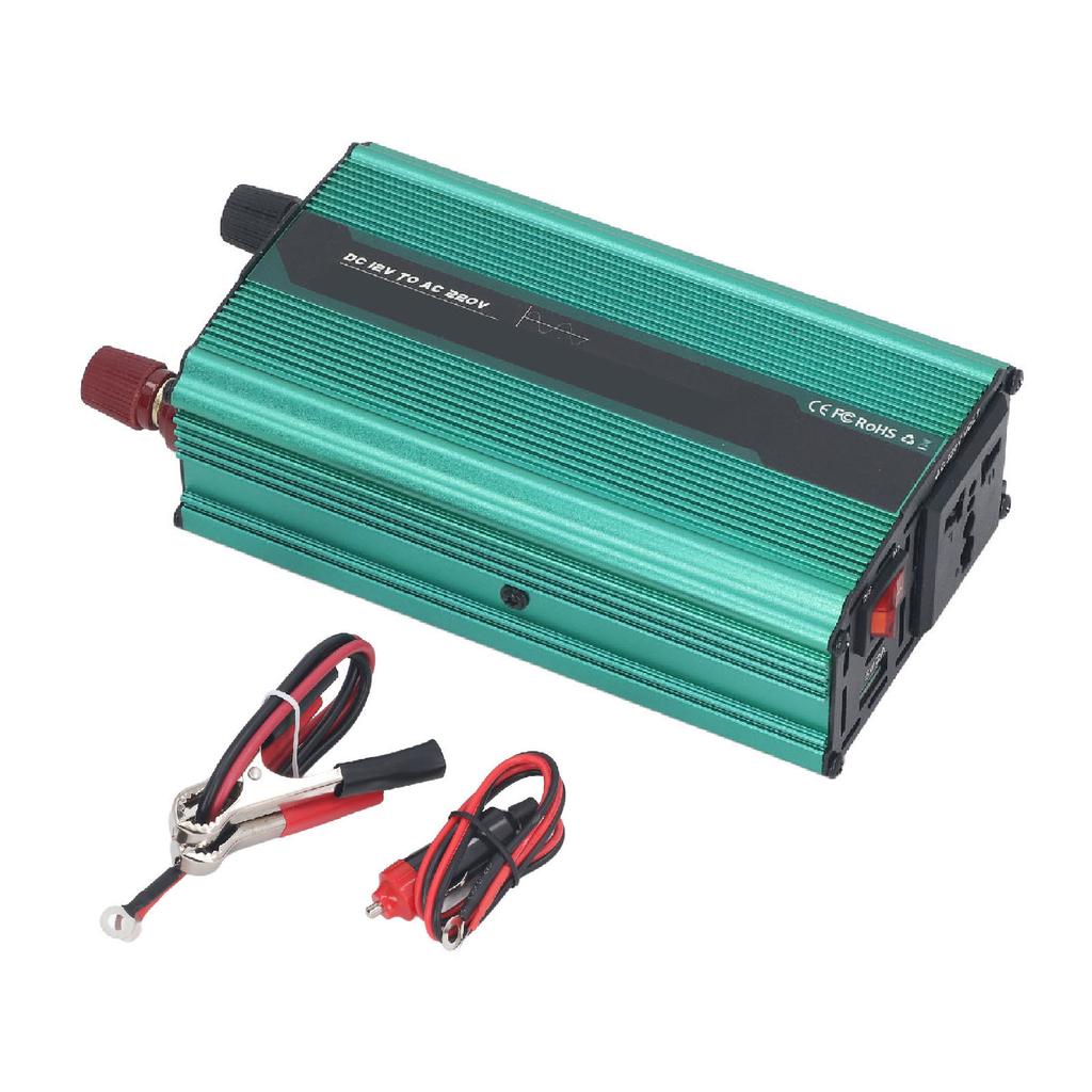 Invertor sinusoidal pur, 300W, convertor de alimentare de la 12V CC la 220V CA, pentru panouri solare exterioare
