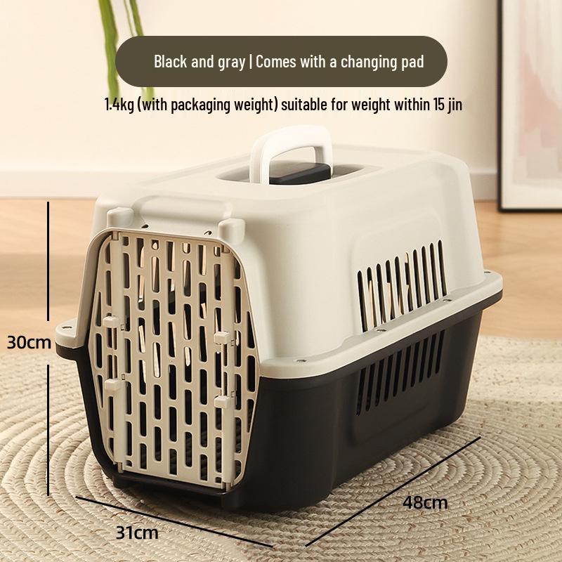 Portable Cat and Small Dog Carrier for Travel, Airline Approved Transport Crate Airline Crate