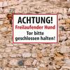 Vintage Metal Dog Warning Sign Retro Decorative Plaque 20x30cm