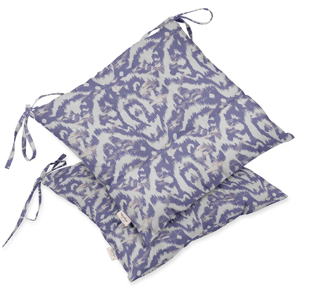 Vargottam Indoor Outdoor Tufted Printed Square Seat Patio Cushion Set Of 2 Water Resistant Patio Furniture Seat Cushion 19-inches, Brown |