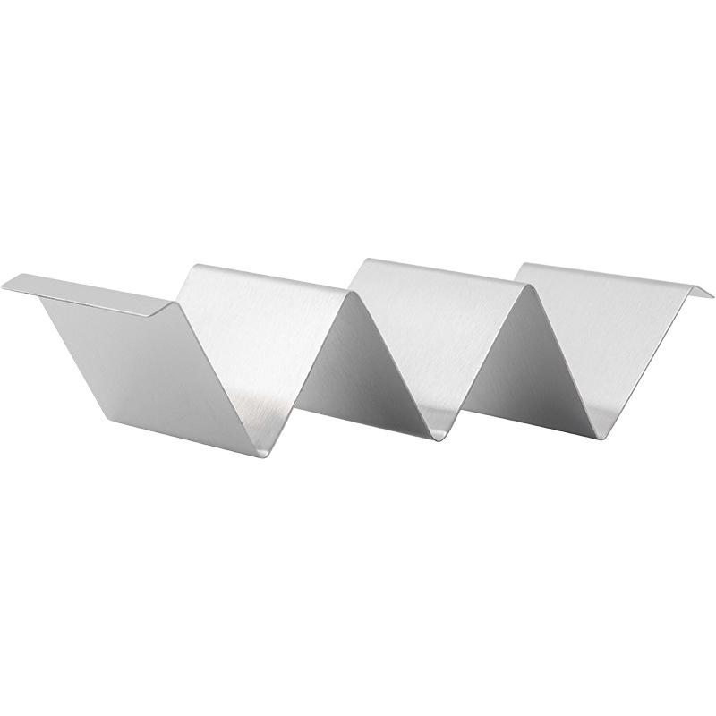 Stainless Steel Taco Holder Rack for 2-3 People - Mexican Pancake & Corn Tortilla Clip