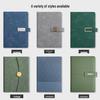 Custom Logo A5 Leather Notebook with Buckle - Thick, Soft, Business Stationery In a Gift Box Souvenir