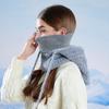 Winter  Scarf Mask Integrated Hat Women's Fleece Cold-proof Knitted Wool Hat Outdoor Warm Ear Protective Hat