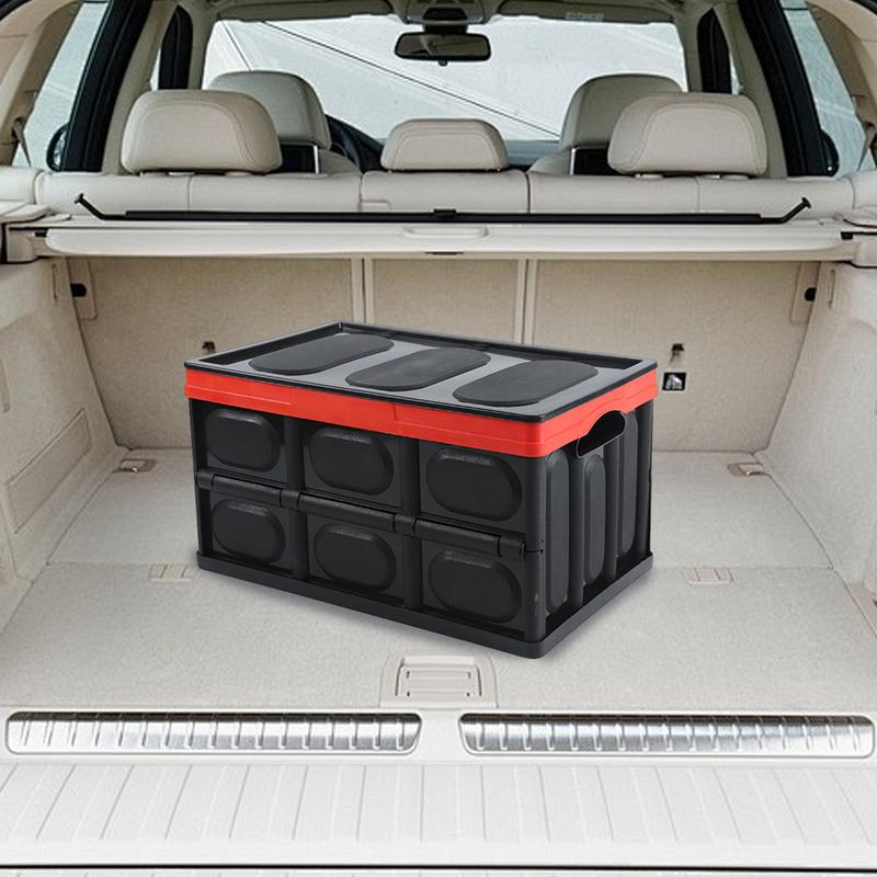 Foldable Storage Box 30L Book Box Stackable Outdoor Camping Storage Box Clothes Storage Box Multi-Function Car Storage Box For