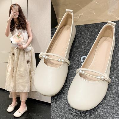 Feenschuhe Sanfte Einzelne Schuhe für Damen Frühling Neuer Stil Flache Sohlen Passende Röcke Abendschuhe Slipper Beanie Schuhe