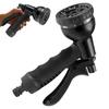 High Pressure Hose Nozzle 8 Modes Watering Spray Garden Flower Irrigation Watering Sprinkler Adjustable Nozzle Car Watering Tool