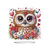 Acrylic Special Shape Owls Diamond Painting Tabletop Ornaments Kit 5D DIY Diamond Art Tabletop Decorations for Home Office Decor