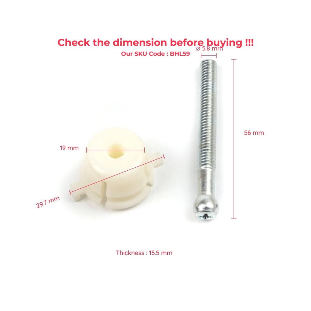 BHL59 Front Headlight Adjusting Screw for VW Transporter T4 Caravelle 7D 70 Bus Van Box Platform 1990-2004 701941141A