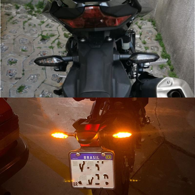 For KAWASAKI Z125 Z300 Z400 Z650 Z750 Z800 Z900 Z1000 Z VERSYS 300 1000 Flashing LED Motorcycle Blinker Lamp Turn Signal Light