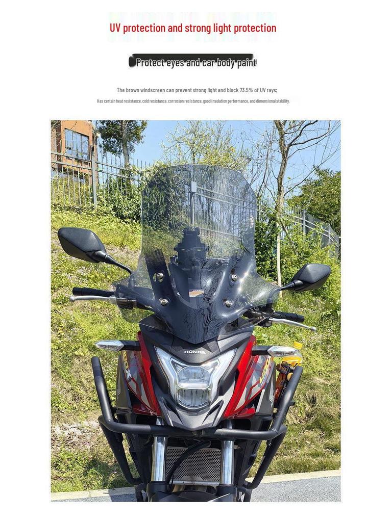 Pare-brise amélioré pour Honda CB400X/500X, Déflecteur de vent étendu