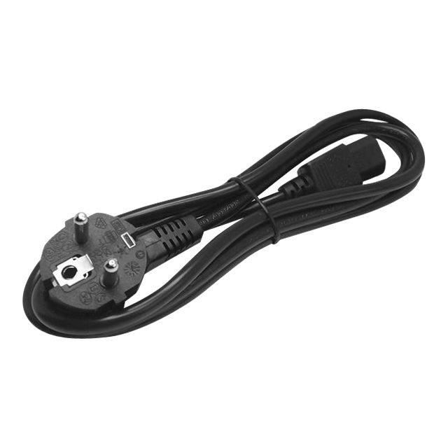 Cordon D'alimentation Bipolaire Schuko CEE7 Vers IEC 320 C13 De 1,8 M Pour PC - Noir
