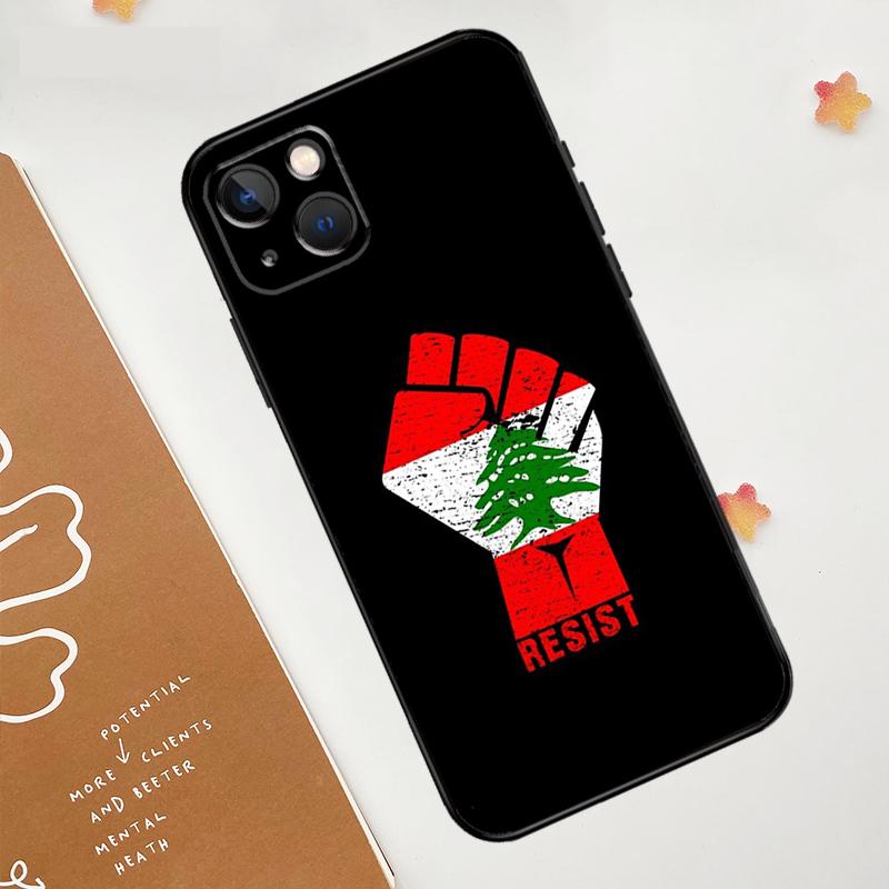 Lebanese Lebanon Flag Case For Apple iPhone 16 15 14 13 11 12 Pro Max Mini XR 15 16 Plus 16e Protective Cover
