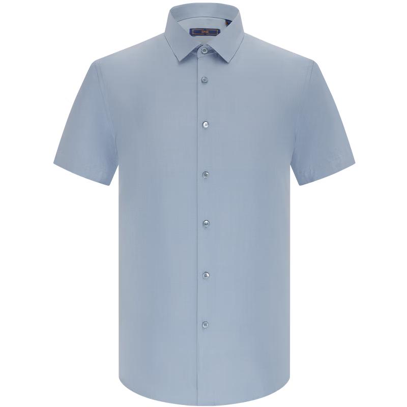 

EMZ Men s Silk Cashmere Blend Short-Sleeve Shirt L