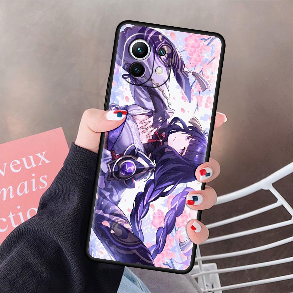 Girl Genshin Impact Funda Case For Xiaomi Mi 11 Lite 5G NE 11T Pro 10T 9T Note 10 12 12X 12S Ultra Soft Silicone Phone Cover Sac