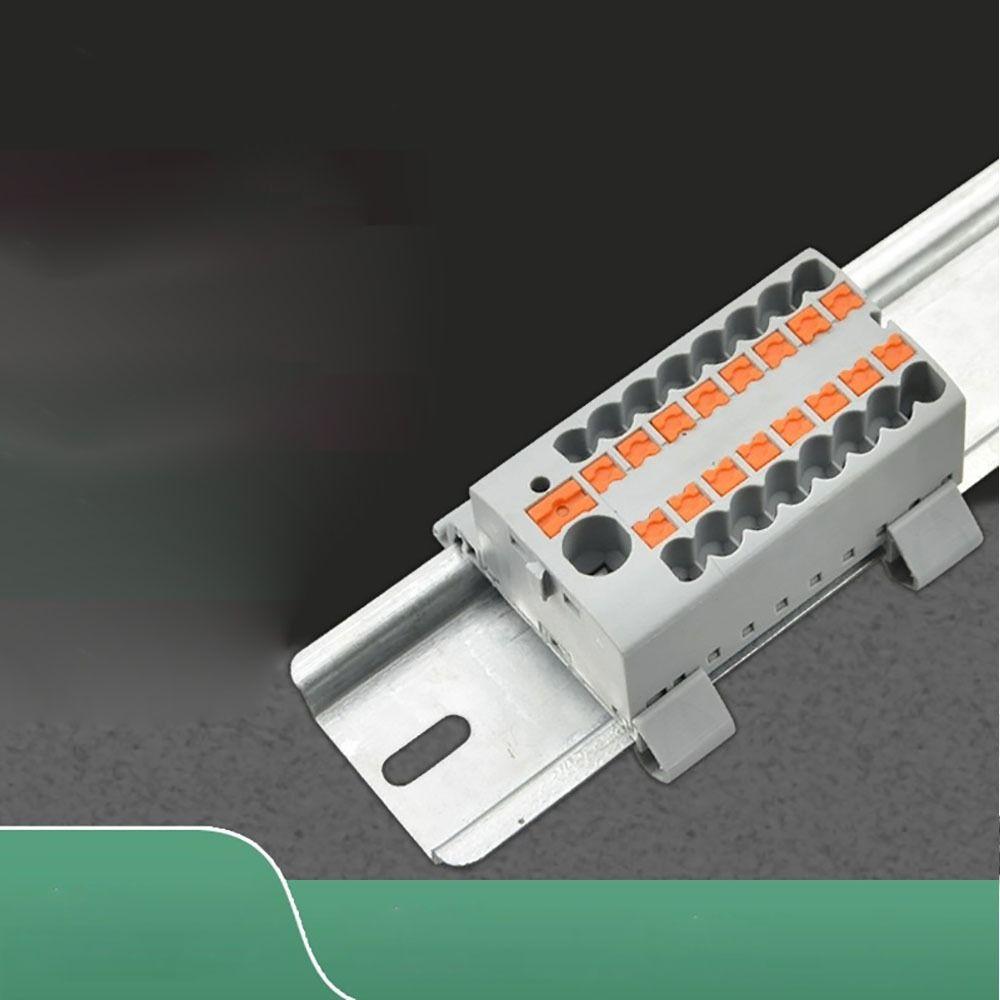 2/3/4/5/6/7/8/9/10P Connection Push-in Terminal Block Connector  Mount On Din Rail