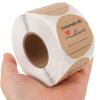 3pcs 3.34 Inch Round Kraft Self-Adhesive Sealing Stickers For Packaging Box Bag Jar Canning Food Retail Blank Label Rolls Sticky
