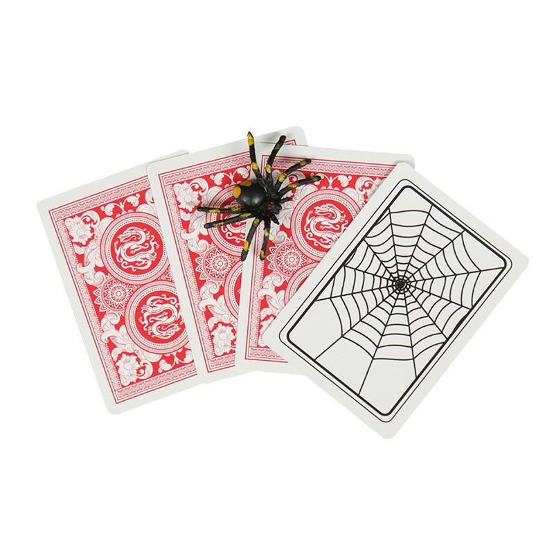 Magic Spider & Web Parody Poker Card Set - Funny Street Prank Props