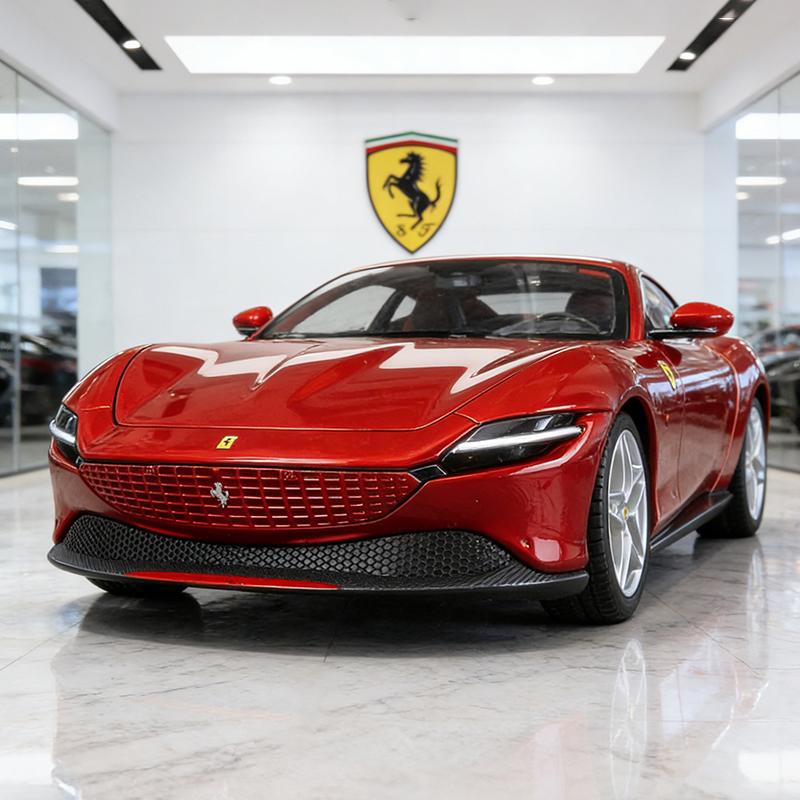 

Bburago 1:24 Ferrari Roma Supercar Alloy Car Diecasts & Toy Vehicles Car Model Miniature Scale Model Car For Children красный