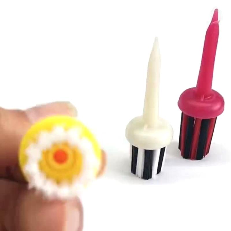 Golfball Tees Driver Trainingszubehör Golfbürsten Tees Golf Tees Golfbürsten Tees Golfball Basisbälle Stütz-Tees