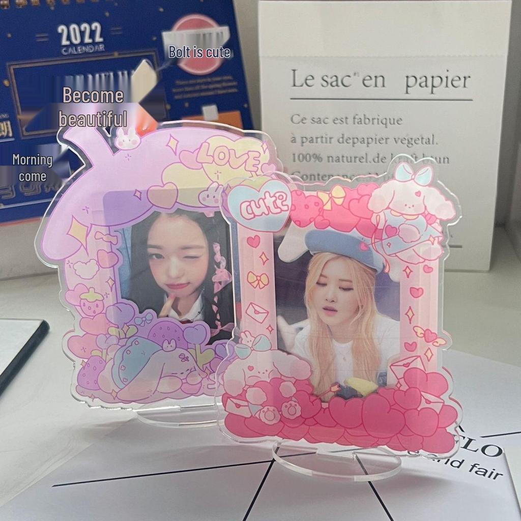 Acrylic Star Chasing Photo Frame for 3-inch Polaroid Idol Photocards