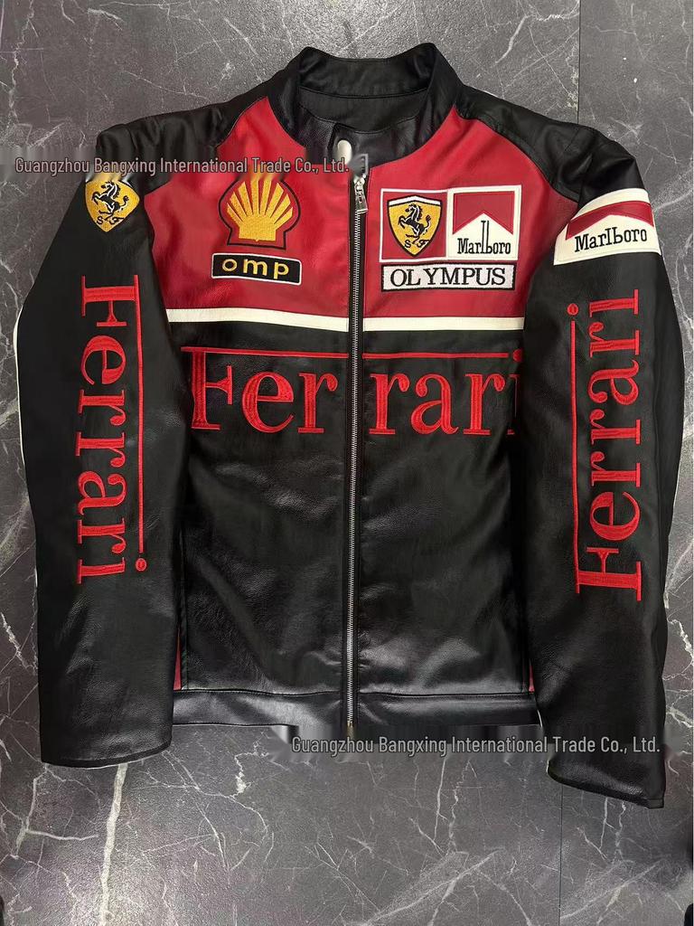 Red Bull F1 Rennlederjacke - Harley Motorradkombi