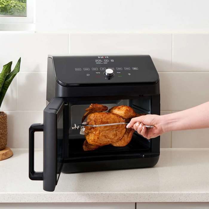Friteuse À Air Chaud Instant Vortex Plus XL - 13L - Noir - Rôtissoire - 9 Programmes De Cuisson