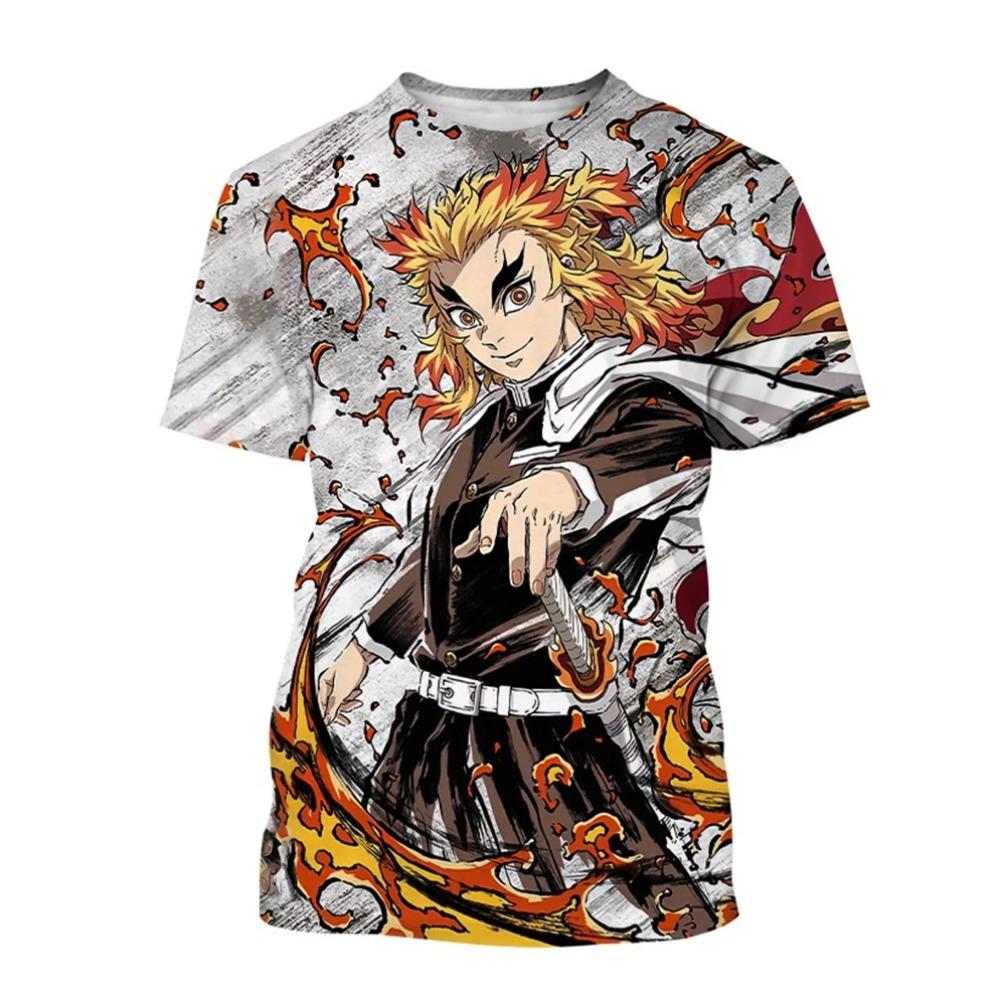 Summer Fashion Anime Devil Killer 3D Printed T-shirt Neutral Harajuku Style Cool Anime T-shirt