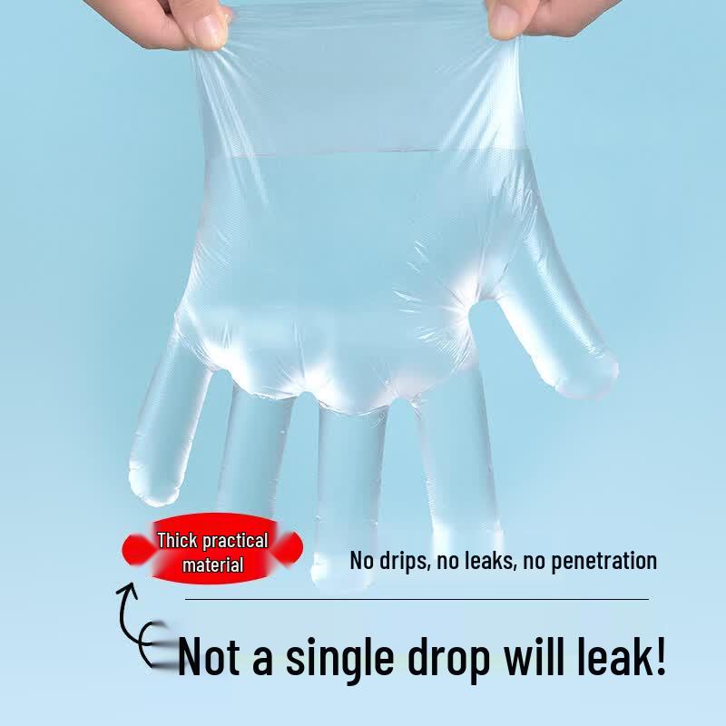 CHAHUA Ouboz Thickened Disposable PE Gloves