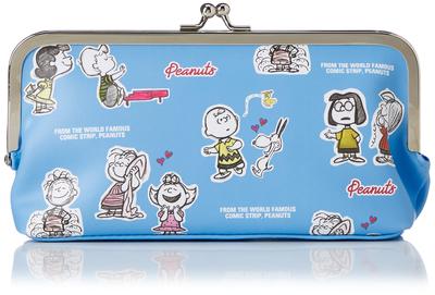 Pencil Pencil Cosmetic Cosmetic Travel Pouch Blue [Snoopy] Case, Case, Stationery, Pouch, Pouch, Pouch, Fudebox, 0310, Women's, (SPZ-2818)
