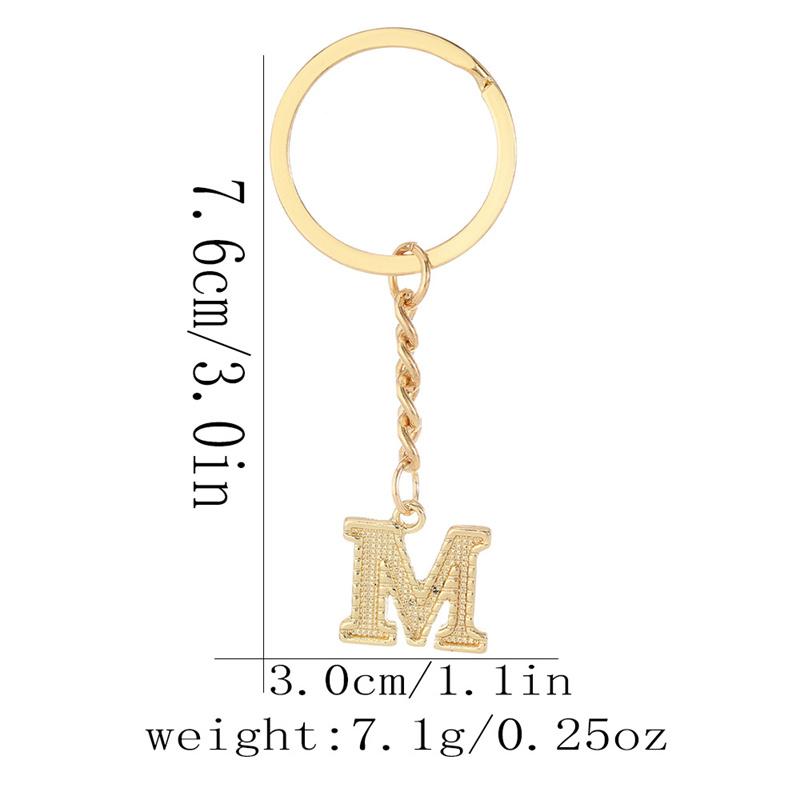 26 Alphabet Schlüsselanhänger Initial Schlüsselanhänger Zubehör Anhänger für Geldbörse Rucksack Handtasche Charms