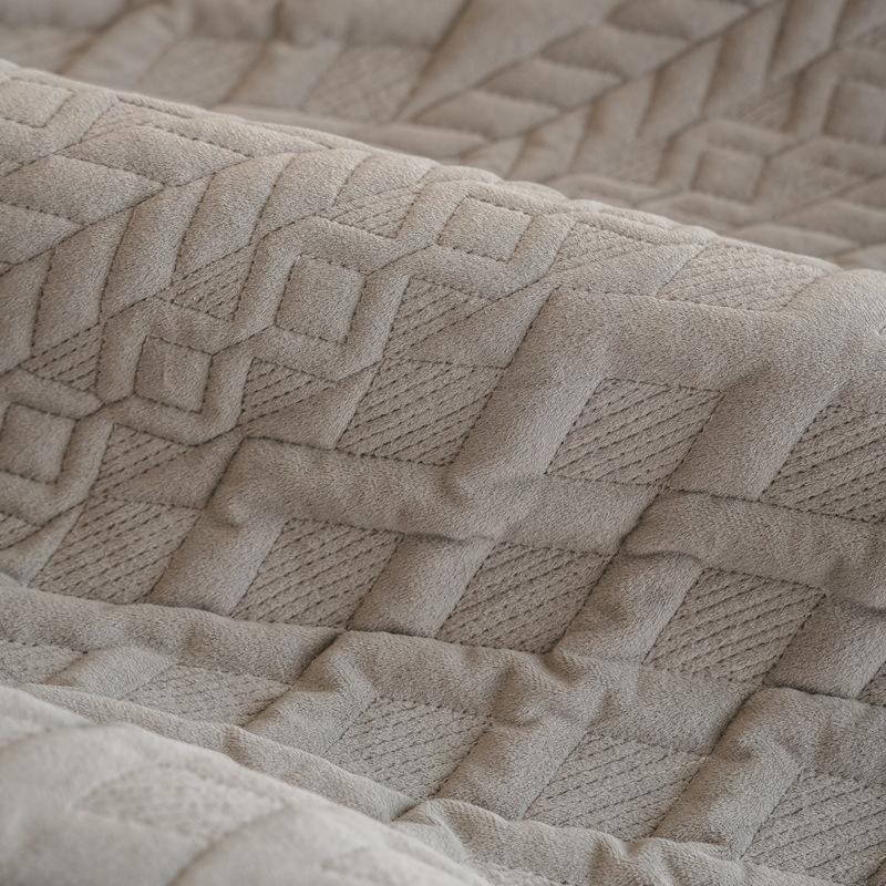 Simple Plush Sofa Cushion Solid Color All-Season Universal Seat Cushion Modern Non-Slip Sofa Cover Retro Cushion Cover Towel