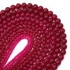 1 Strand Natural Purple Red Chalcedony Stone Beads 4 6 8 10 12mm Round Gemstone Beads for Jewelry Making DIY Bracelets Necklace
