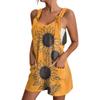 Women's Fashion Floral Print Jumpsuit Casual Jumpsuit Shorts