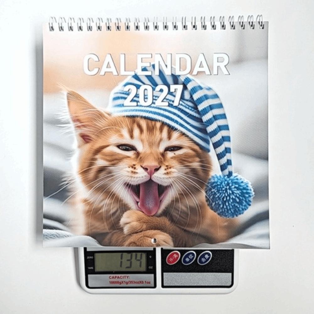 Cat Theme Cat Calendar Funny Print Wall Planner Funny Monthly Calendar  For Office Daily Plan