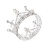 Birthday Party Princess Crown Alloy Rhinestone Round Crown Wedding Dress Accessories