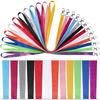 YOUOWO Lanyards 12 Pack Neck Office Lanyard 12 Colors White Blue Black Apple Green Red Pink