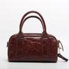 Simple And Fashionable Cowhide Bag, Niche Genuine Leather Women'S Bag, Commuter Trendy Bag, Portable Shoulder Messenger Women'S Bag