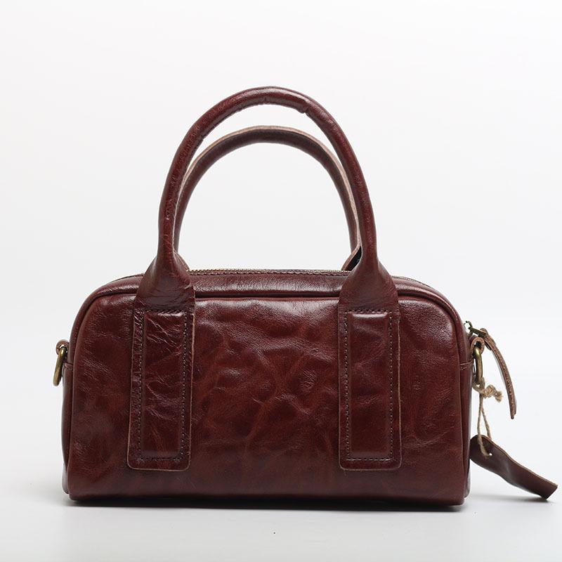 Simple And Fashionable Cowhide Bag, Niche Genuine Leather Women'S Bag, Commuter Trendy Bag, Portable Shoulder Messenger Women'S Bag