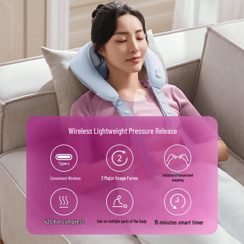 Philips Hands-Free Kneading Massage Shawl CN Plug (adapter Included)