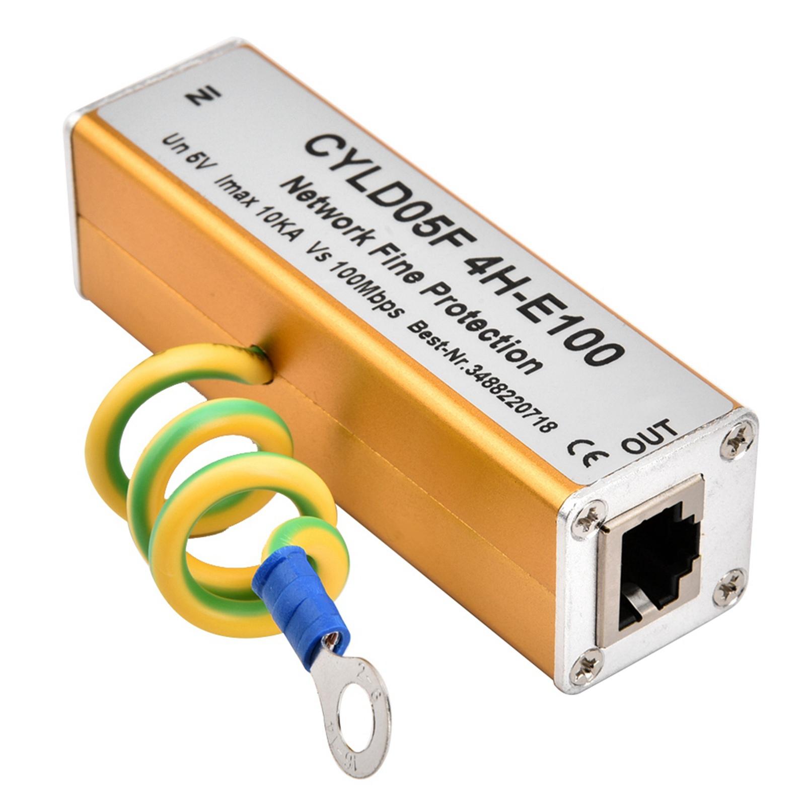 

RJ45 RJ11 Adapter Ethernet Network Surge Protector Thunder Lighting Arrester Protection 5V