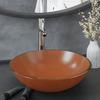 VidaXL Bathroom Sink with Faucet and Push Drain Countertop Washbasin Toilet Hand Wash Basin Sink 3098454