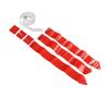 Football Belt Flags Tag 1 Belt with 3 Flags for Youth Competition Games Practices Training Red